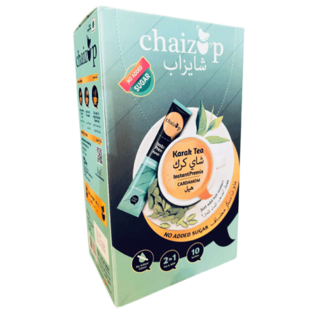 تشيزب- شاي كرك سريع التحضير بنكهة الهيل (خالي من السكر) - ١٠ أكياس
